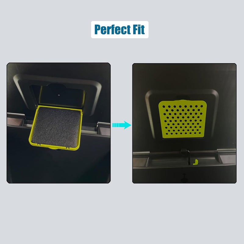 ShuRex 6 Pack Trash Can Odor Absorbing Filter Refills for EKO Garbage Cans, Activated Charcoal Deodorizer Compatible with EKO Step and Touchless Trash Cans with Built-in Filter Compartment - Image 4